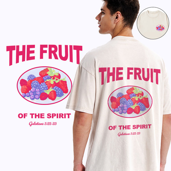 GC-WTSA1458 The Fruit Of The Spirit Christian Washed T-Shirt