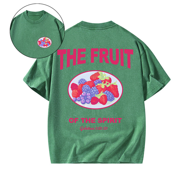 GC-WTSA1458 The Fruit Of The Spirit Christian Washed T-Shirt