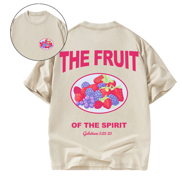 GC-WTSA1458 The Fruit Of The Spirit Christian Washed T-Shirt