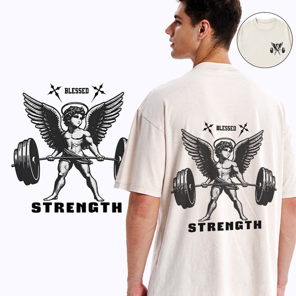 GC-WTSA1467 Strength Christian Washed T-Shirt