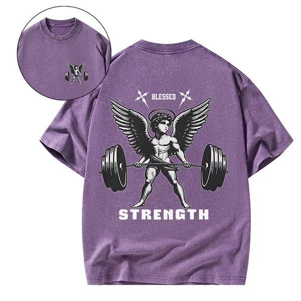 GC-WTSA1467 Strength Christian Washed T-Shirt