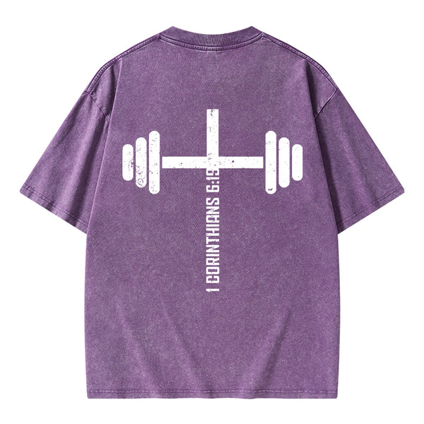 GC-WTSA1491 Christian Fitness Corinthians Christian Washed T-Shirt