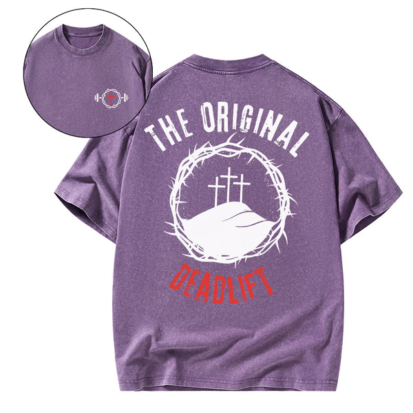 The Original Deadlift Christian Washed T-Shirt