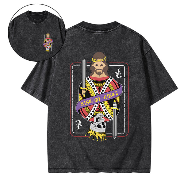 King Of Kings Christian Washed T-Shirt