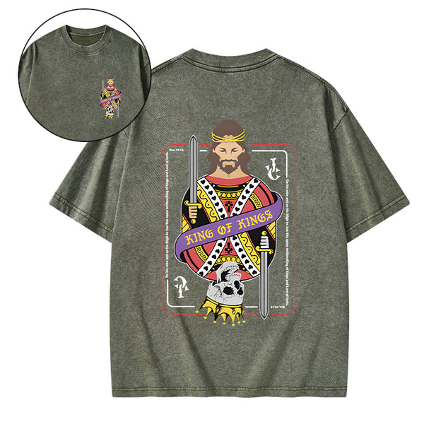 King Of Kings Christian Washed T-Shirt