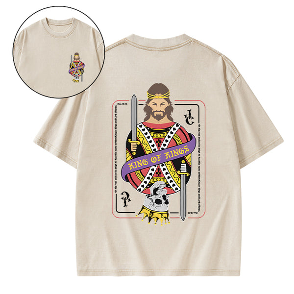 King Of Kings Christian Washed T-Shirt