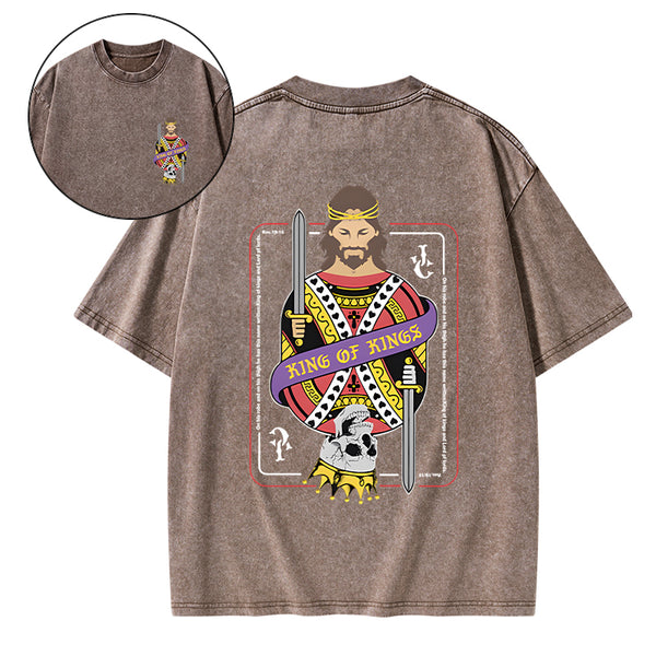King Of Kings Christian Washed T-Shirt