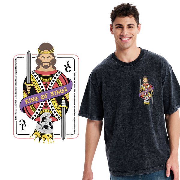 King Of Kings Christian Washed T-Shirt