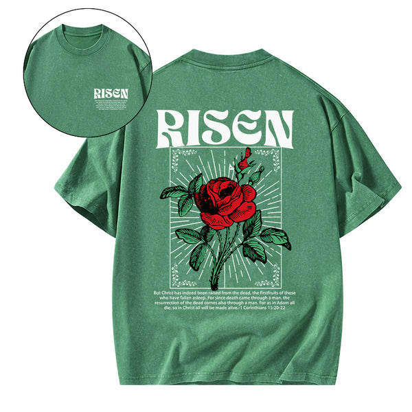 GC-WTSA1530 Risen Christian Washed T-Shirt