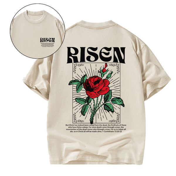 GC-WTSA1530 Risen Christian Washed T-Shirt