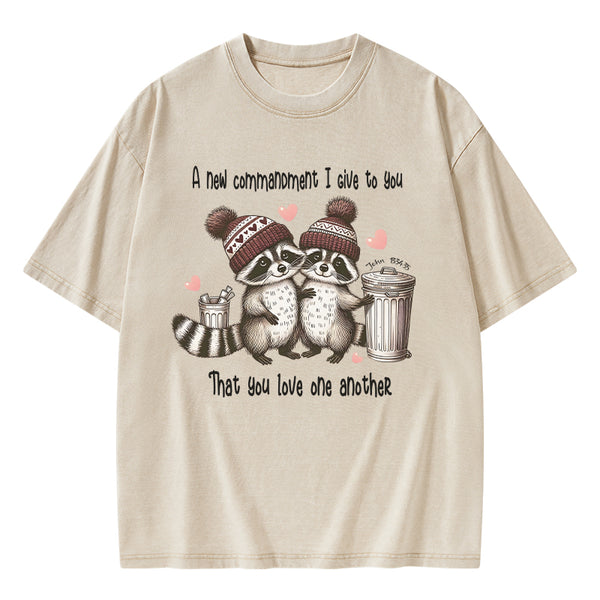 GC-WTSA1545 You Love One Another Christian Washed T-Shirt