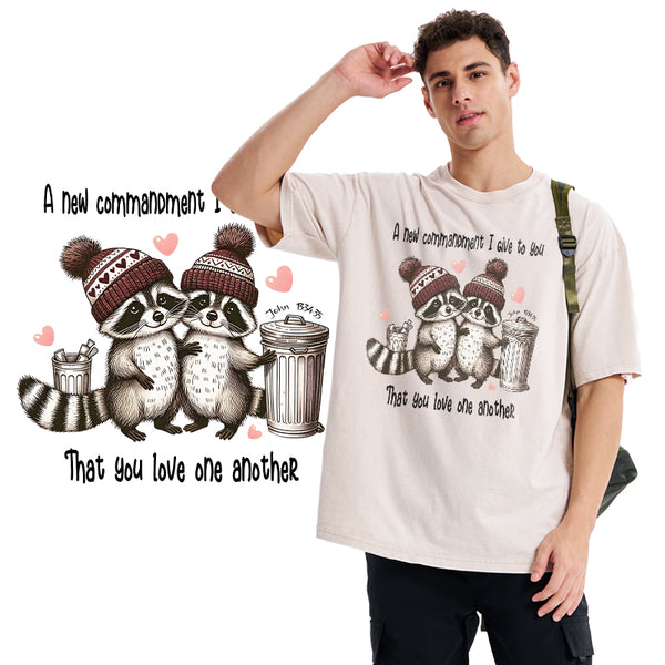 GC-WTSA1545 You Love One Another Christian Washed T-Shirt