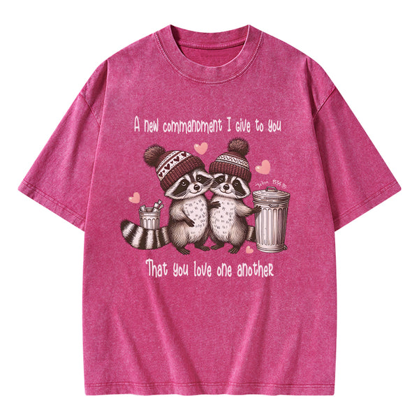 GC-WTSA1545 You Love One Another Christian Washed T-Shirt