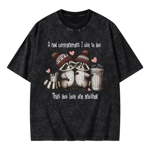 GC-WTSA1545 You Love One Another Christian Washed T-Shirt