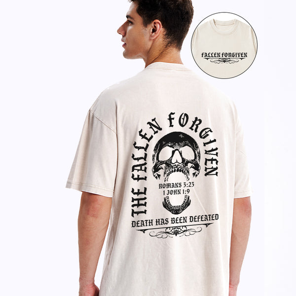 GC-WTSA1593 The Fallen Forgiven Christian Washed T-Shirt