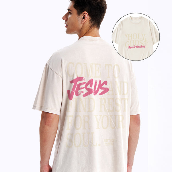 Holy Ghost Christian Washed T-Shirt