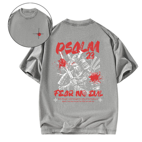 Fear No Evil Christian Washed T-Shirt