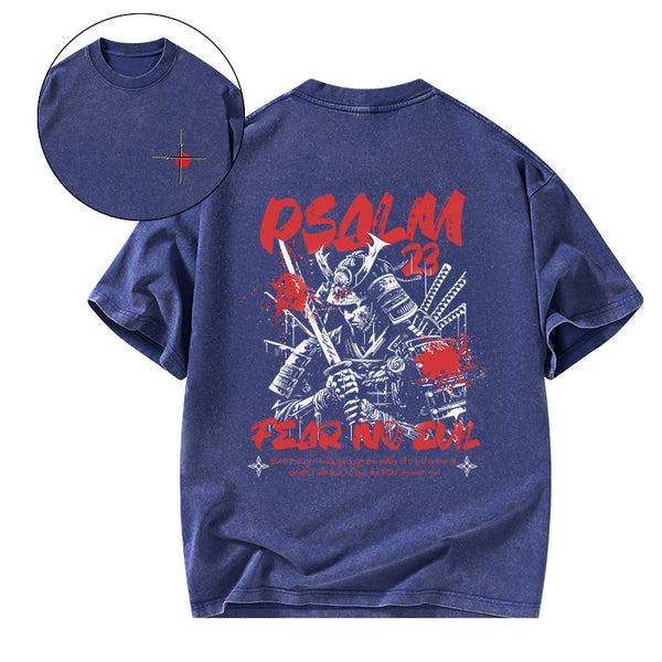 Fear No Evil Christian Washed T-Shirt