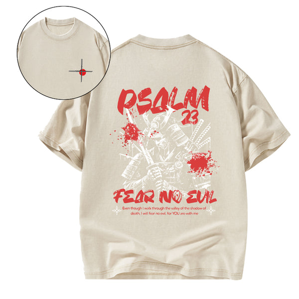 Fear No Evil Christian Washed T-Shirt