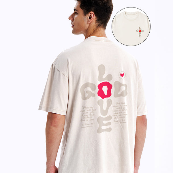 God Love Christian Washed T-Shirt