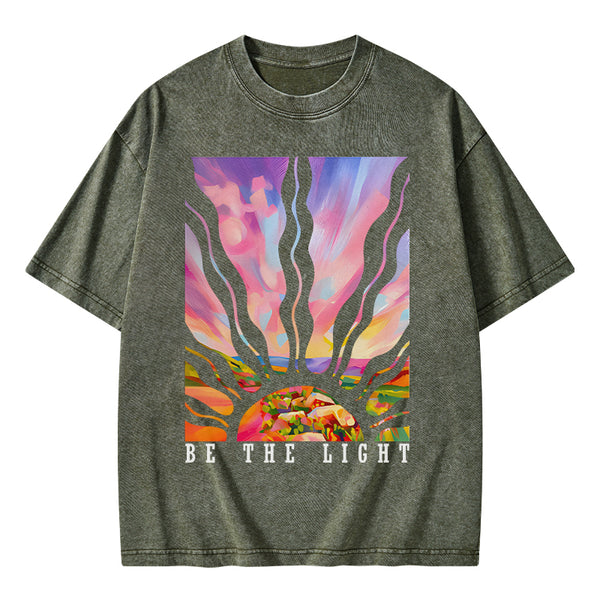 GC-WTSA1700 Be The Light Christian Washed T-Shirt