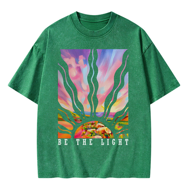 GC-WTSA1700 Be The Light Christian Washed T-Shirt