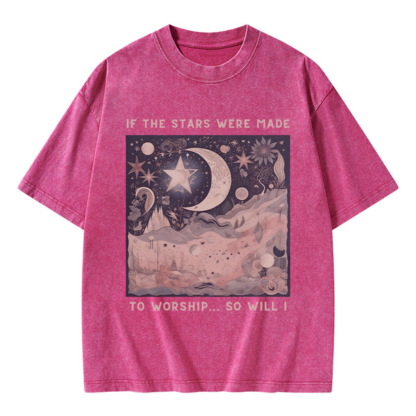If The Stars Were Made To Worship Christian Washed T-Shirt