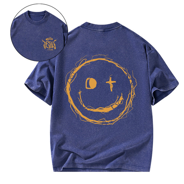Jesus Lives Christian Washed T-Shirt