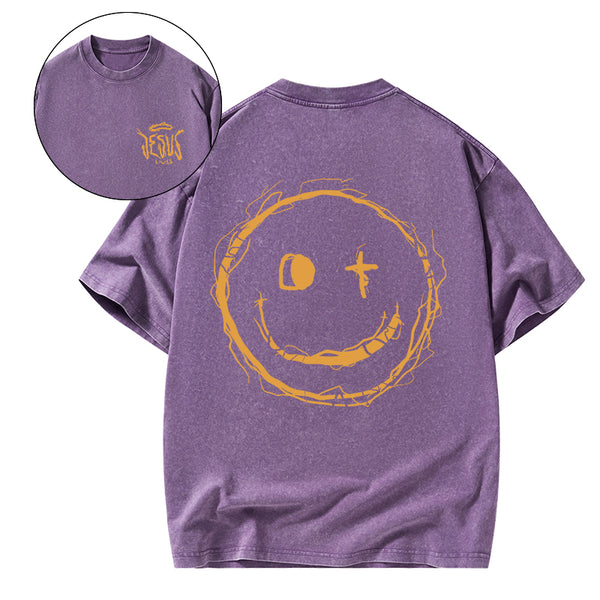 Jesus Lives Christian Washed T-Shirt