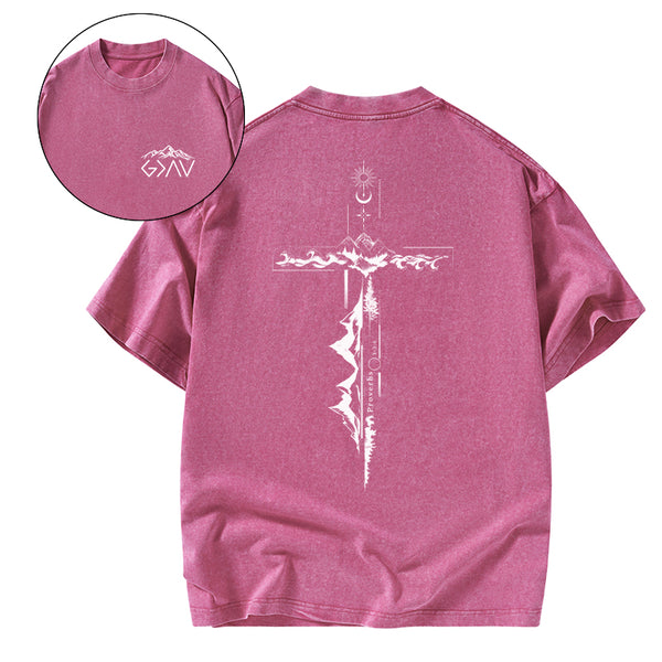 GC-WTSA1736 God Is Greater Than Christian Washed T-Shirt