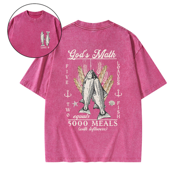 God's Math Christian Washed T-Shirt