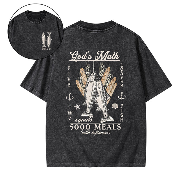 God's Math Christian Washed T-Shirt