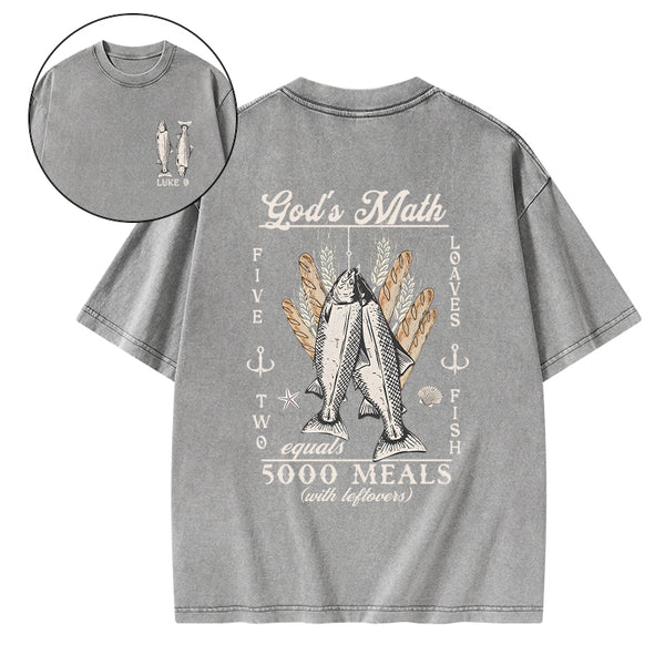 God's Math Christian Washed T-Shirt