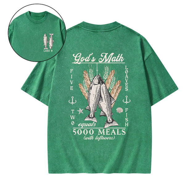 God's Math Christian Washed T-Shirt