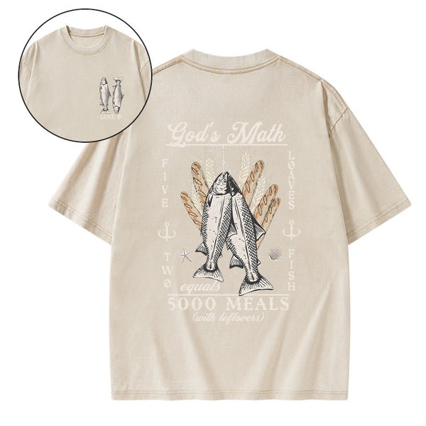 God's Math Christian Washed T-Shirt