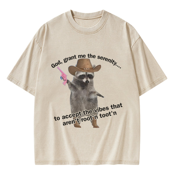 GC-WTSA1775 God Grant Me The Serenity Christian Washed T-Shirt