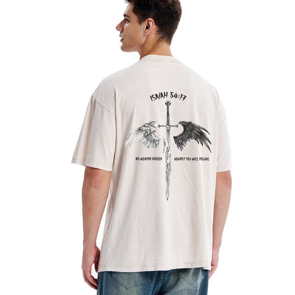 No Weapon Formed Christian Washed T-Shirt