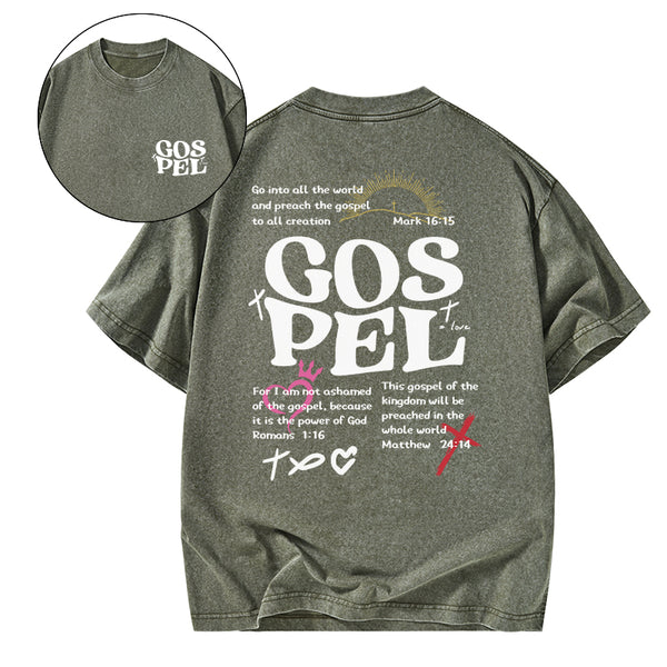 Gospel Christian Washed T-Shirt