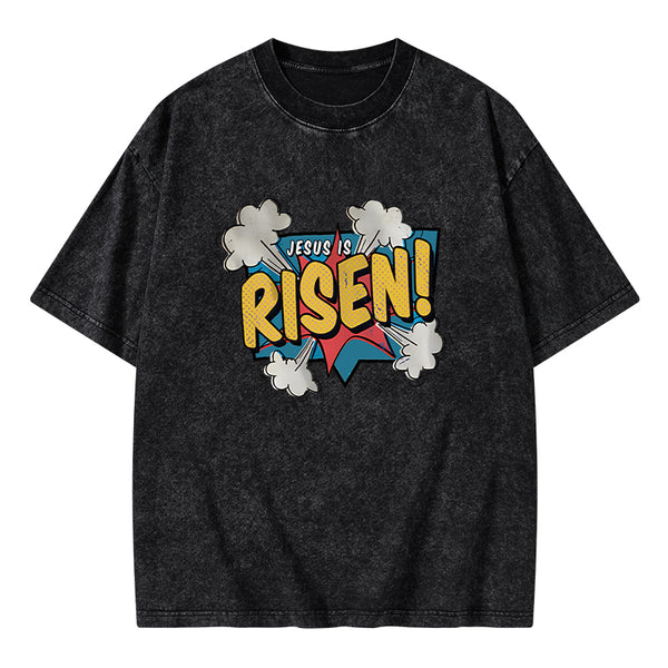 Jesus Is Risen Christian Washed T-Shirt