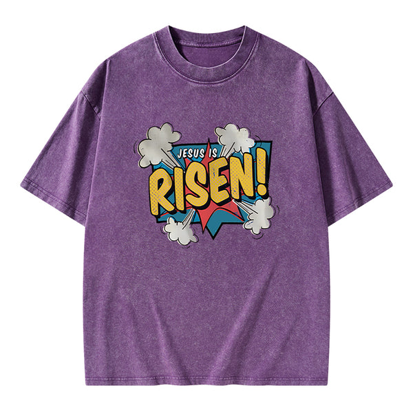 Jesus Is Risen Christian Washed T-Shirt