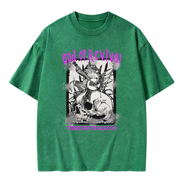 God Of Revival Christian Washed T-Shirt