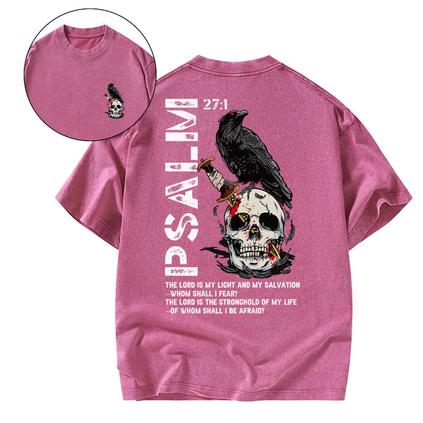 The Lord Is My Salvation Christian Washed T-Shirt