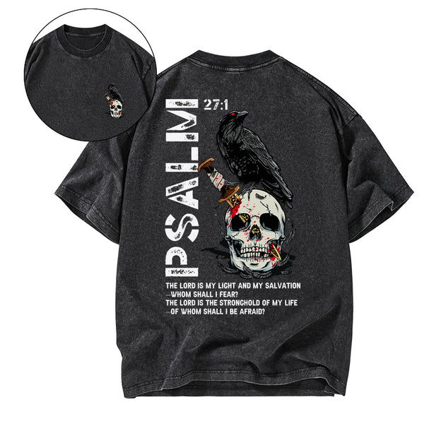The Lord Is My Salvation Christian Washed T-Shirt