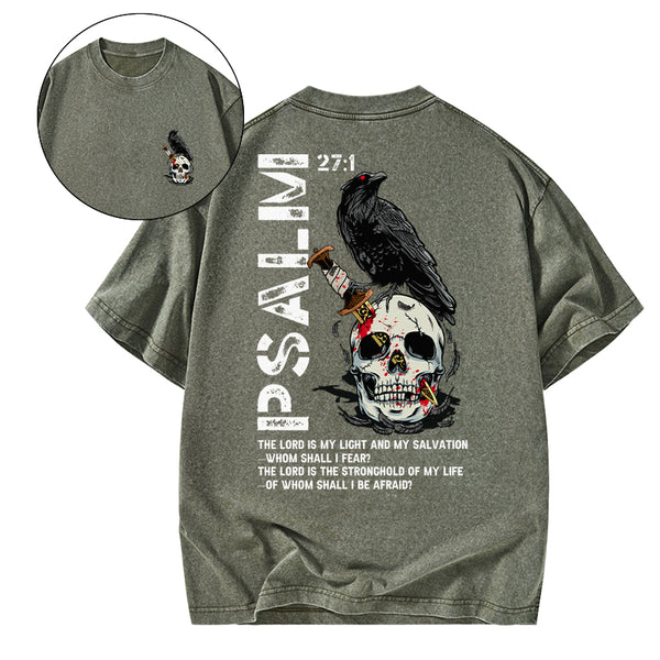 The Lord Is My Salvation Christian Washed T-Shirt