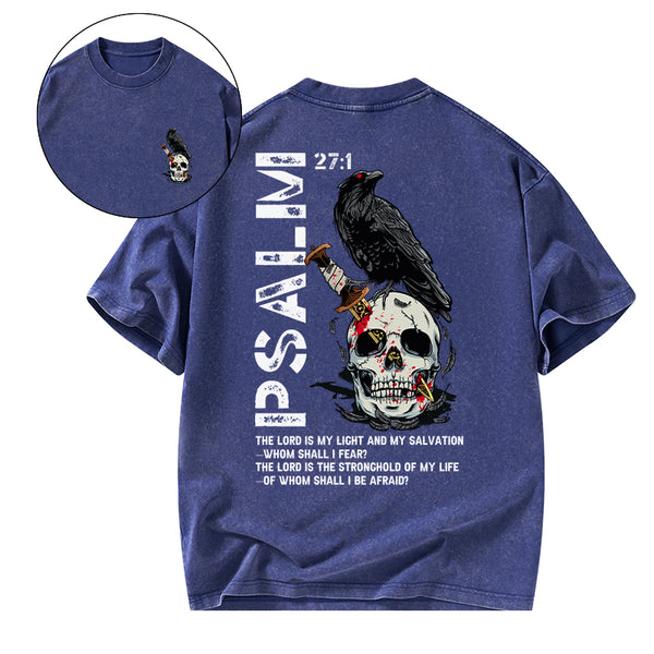 The Lord Is My Salvation Christian Washed T-Shirt