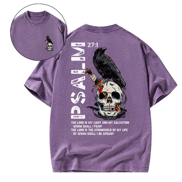 The Lord Is My Salvation Christian Washed T-Shirt