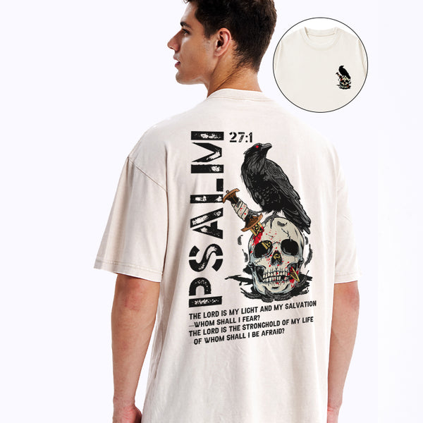 The Lord Is My Salvation Christian Washed T-Shirt