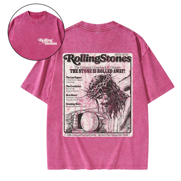 Rolling Stones Resurrection Christian Washed T-Shirt
