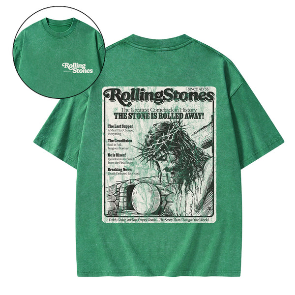 Rolling Stones Resurrection Christian Washed T-Shirt
