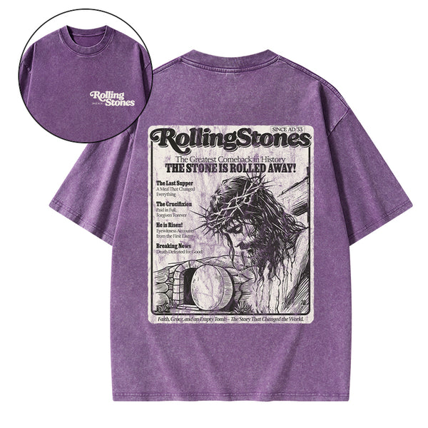 Rolling Stones Resurrection Christian Washed T-Shirt